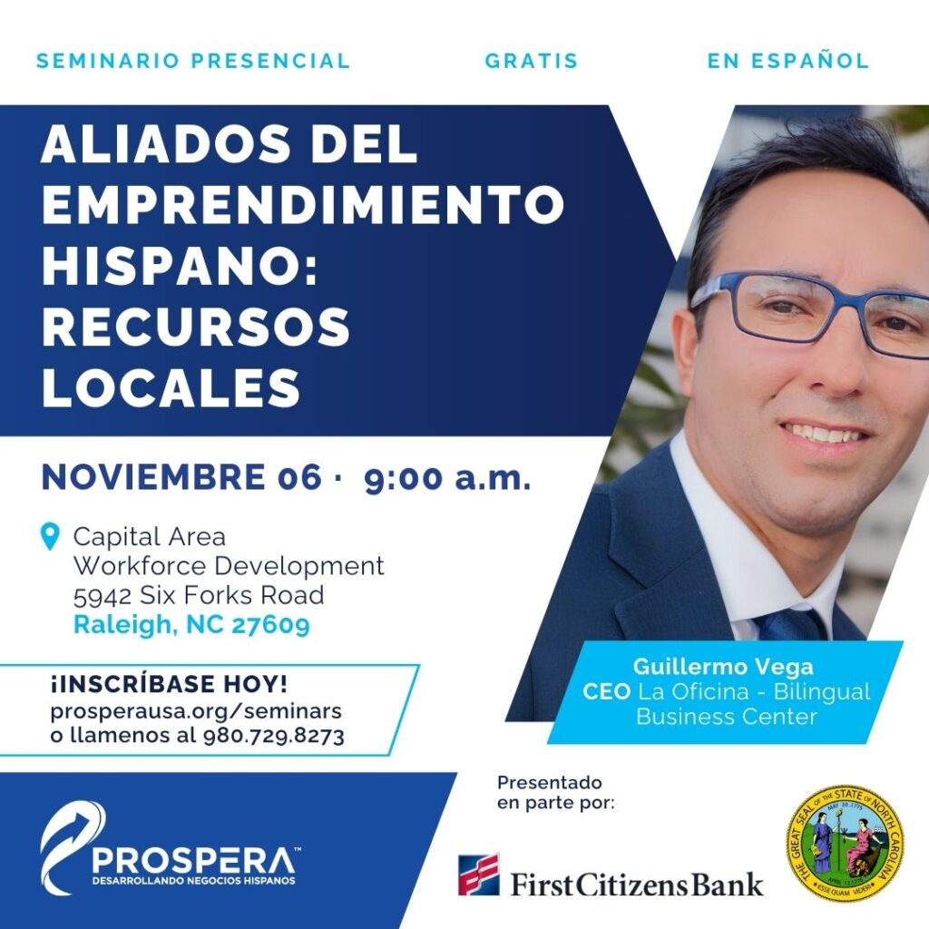 Aliados del Emprendimiento Hispano: Recursos Locales – Raleigh, NC